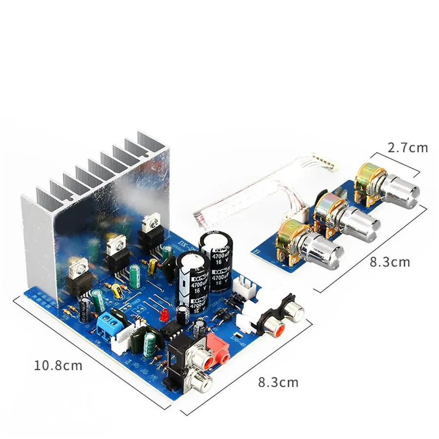 A TDA2030 IC mounted on a circuit board.