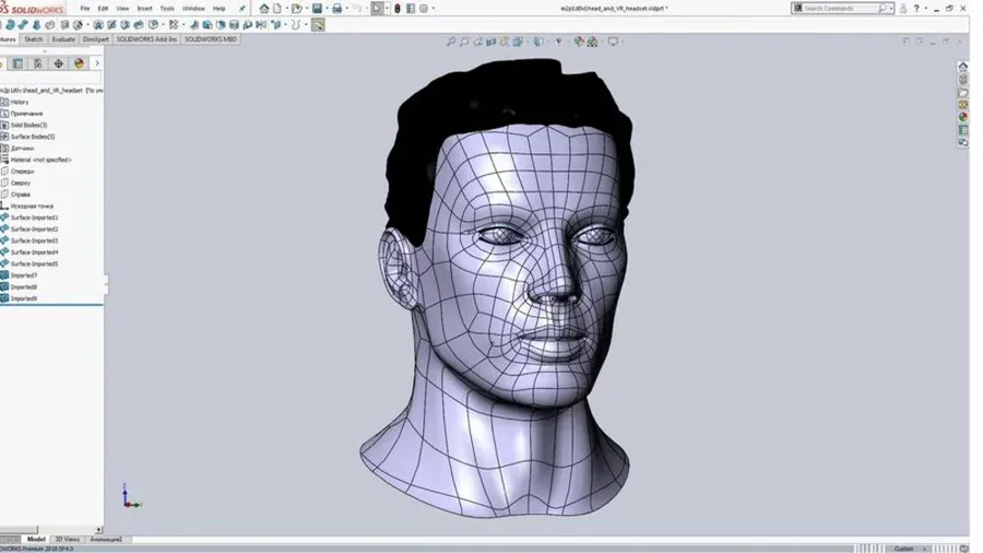 A 3D model design on a computer screen.