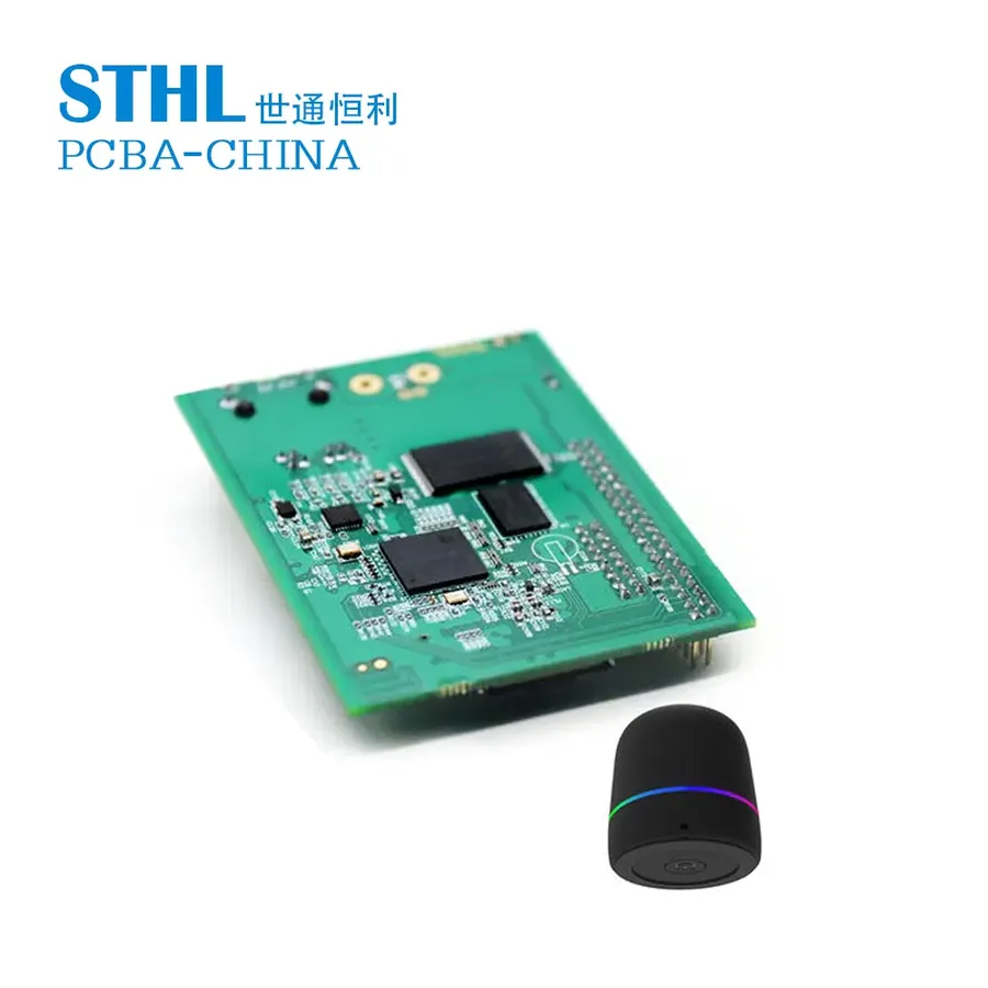 A circuit board showing a trim potentiometer in use.