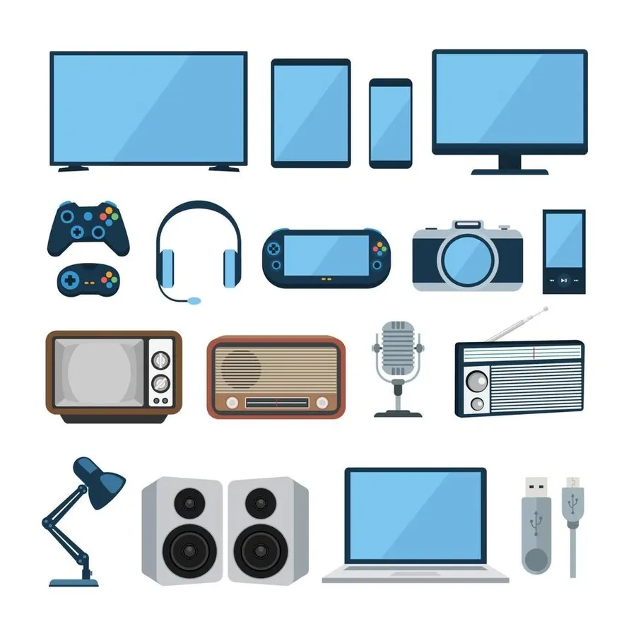Various electronic devices such as a smartphone, laptop, and tablet.