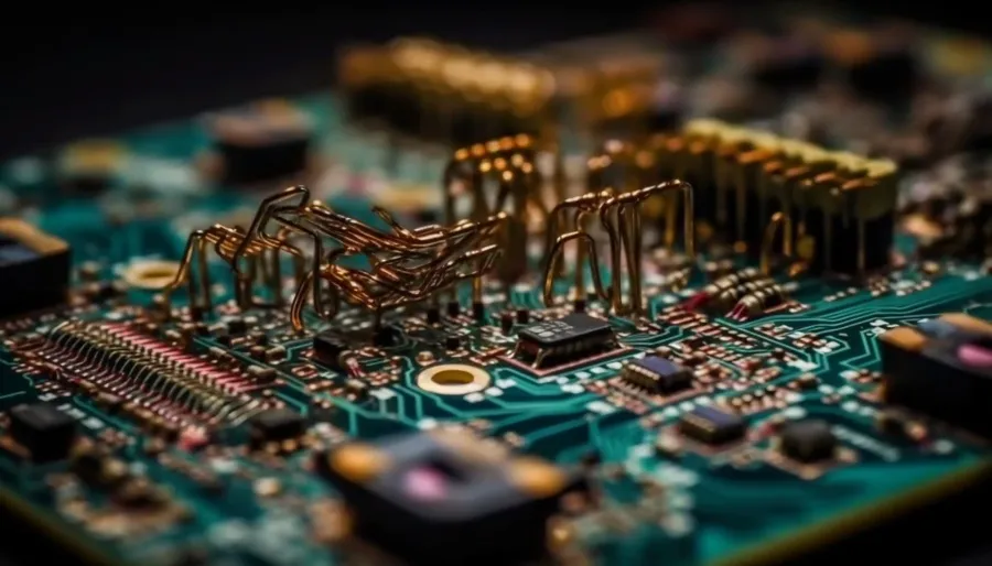 A conceptual representation of future integrated circuit technology.