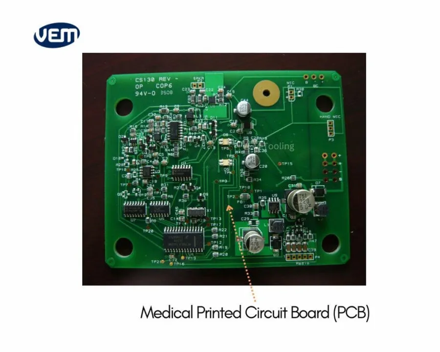A PCB used in a medical device.