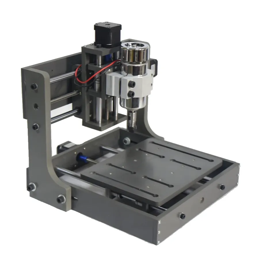 A CNC machine milling a PCB.