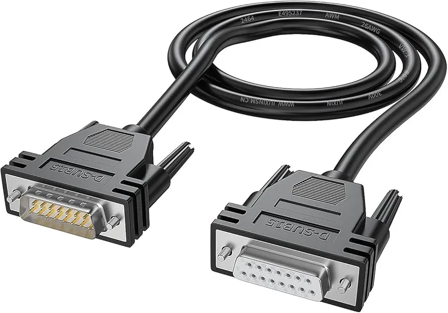 A D-Sub 15 cable assembly.