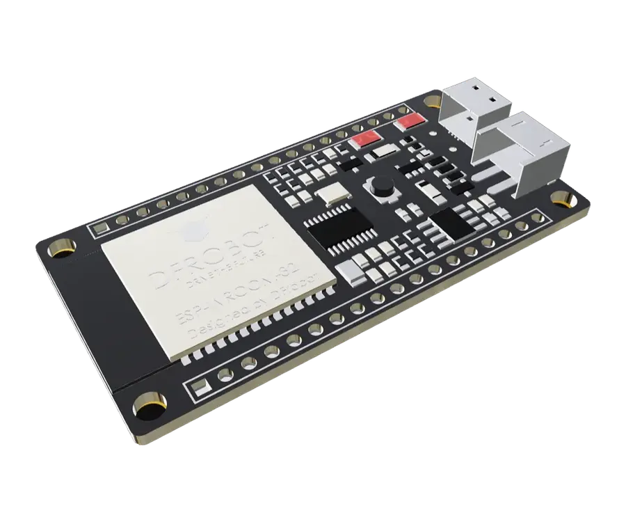 A PCB with several MLCC capacitors mounted on it.