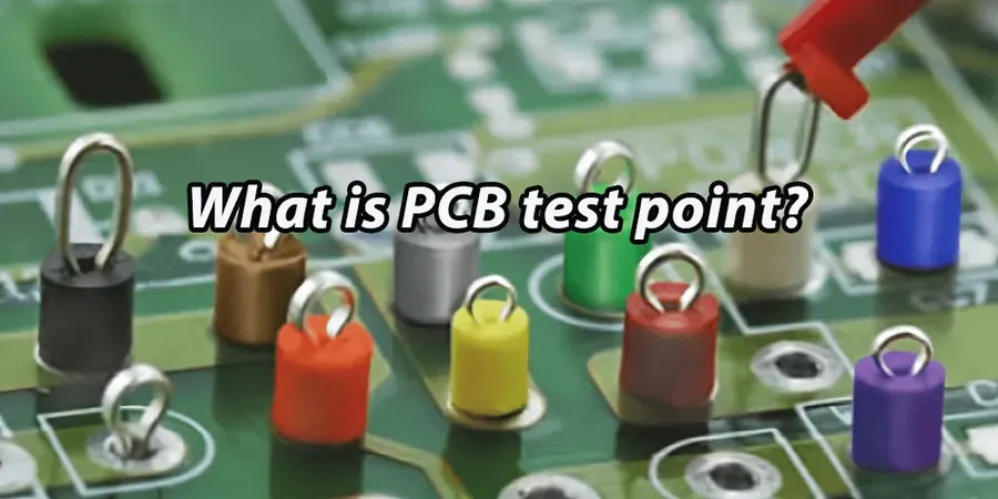 A circuit board with test points marked and accessible for testing.