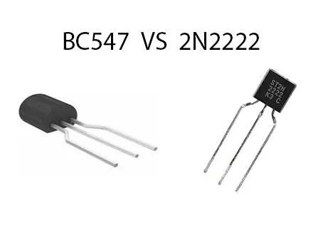 Several transistor types that can be used as BC547 substitutes.