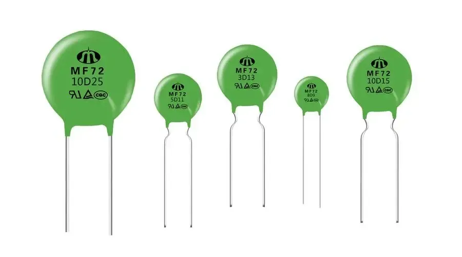 Different package types of NTC thermistors.