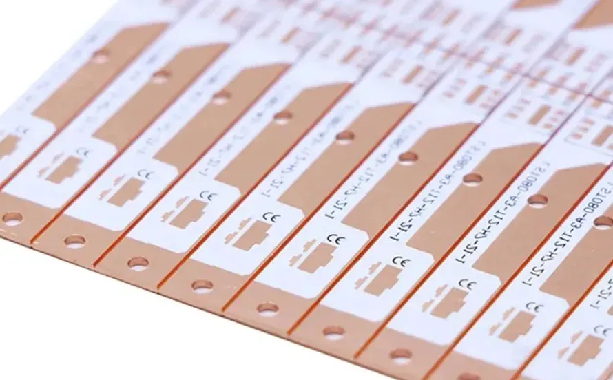A copper core PCB showcasing its copper base.