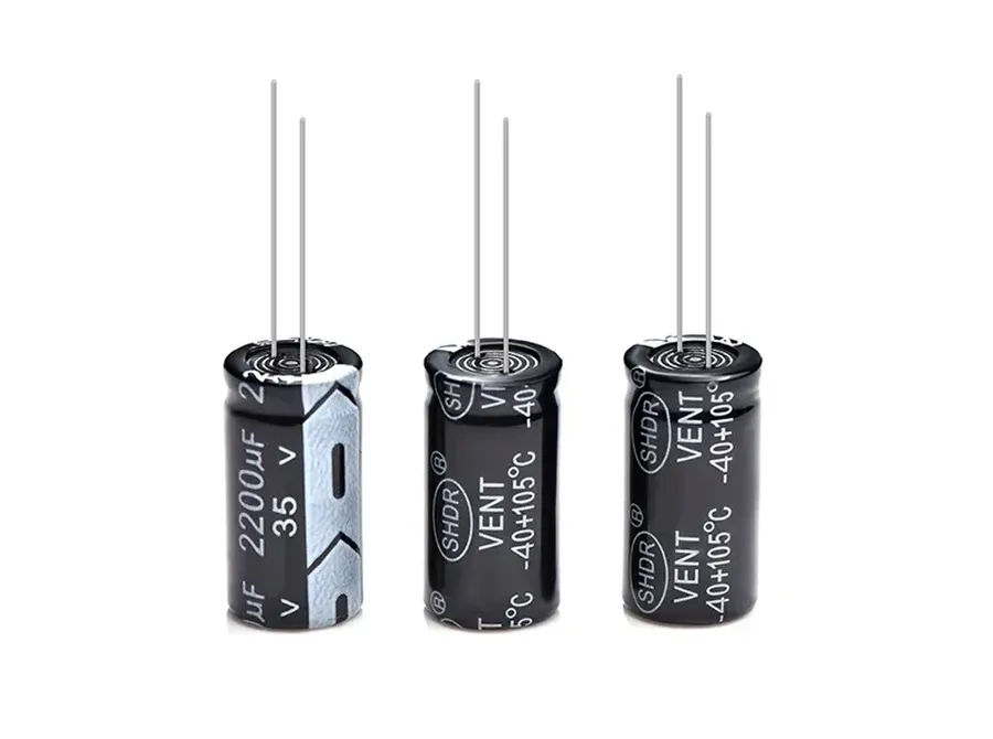 Various home appliances with visible capacitors.