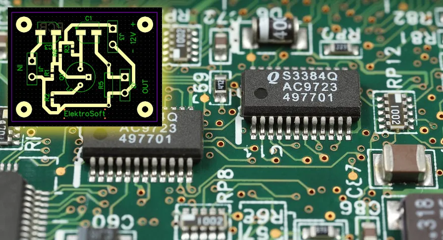 A visual representation of Gerber files used for PCB manufacturing.