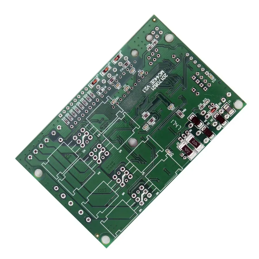 An aluminum PCB used in a high power electronic device.