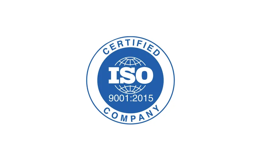 An ISO certification logo.