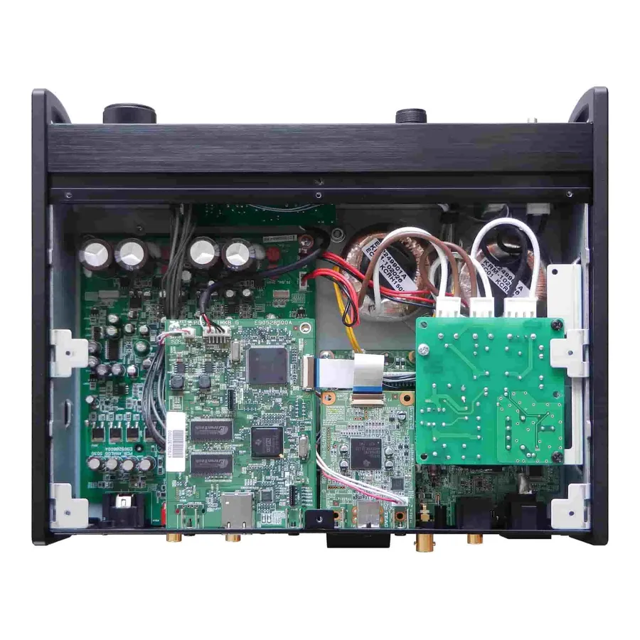 Top down view of a PCB layout, showcasing the design elements of a UPS PCB.