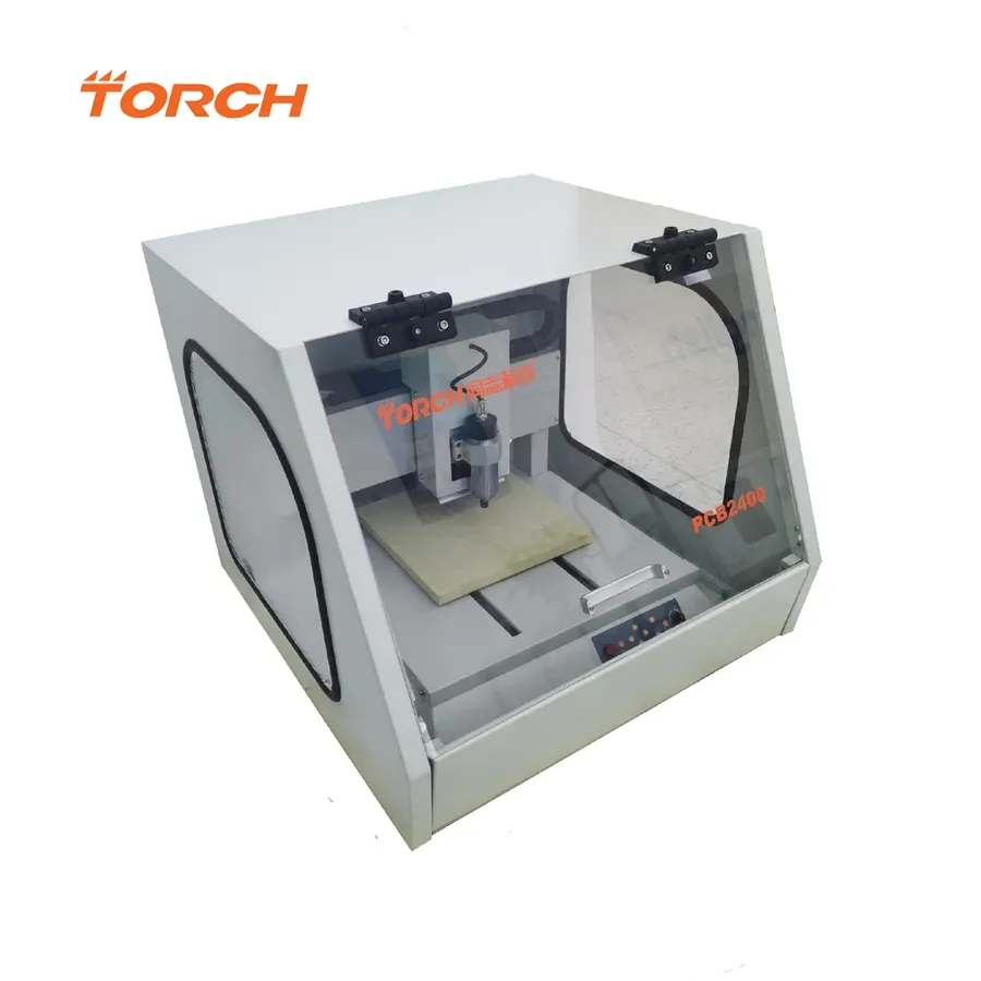 A high-precision PCB drilling process in action.