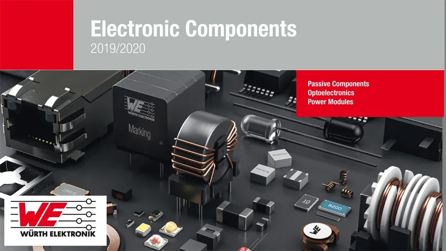 An open catalog or website page displaying various electronic components.