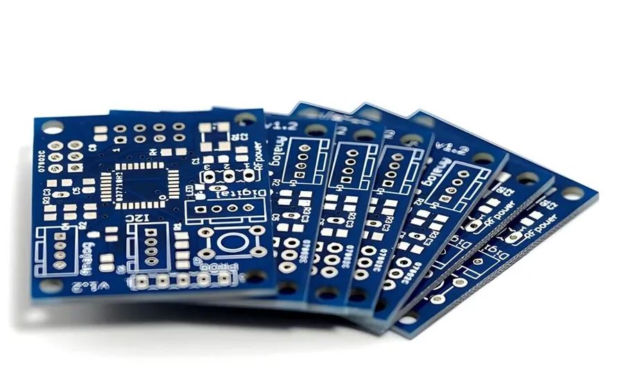 A picture of a single-sided inverter PCB board