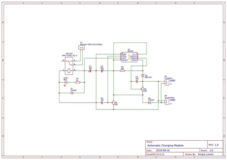 Detailed circuit diagram of the XH-M601 module.