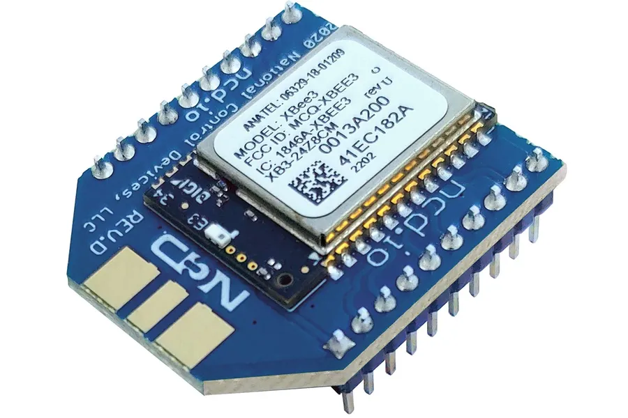 A PCB used in a wireless module.