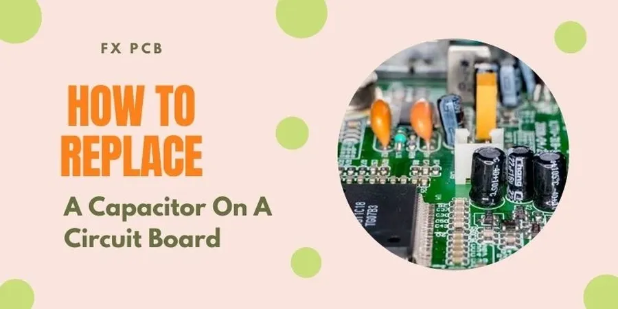 A close-up of capacitor being installed on a circuit board.