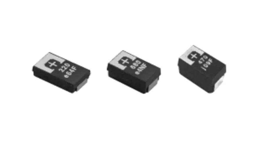 A selection of different Panasonic polymer capacitors.