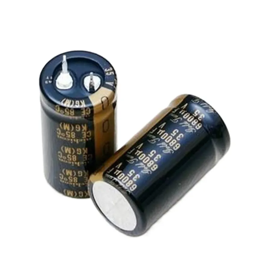 A sample of an advanced capacitor with unique packaging.
