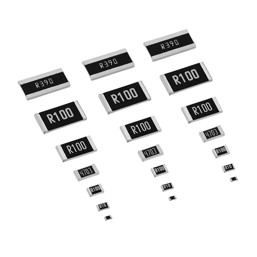 A variety of SMD resistors, including a 270 ohm resistor.