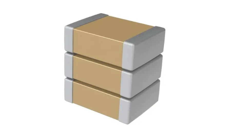 Reels of ceramic capacitors, ready for electronic assembly.