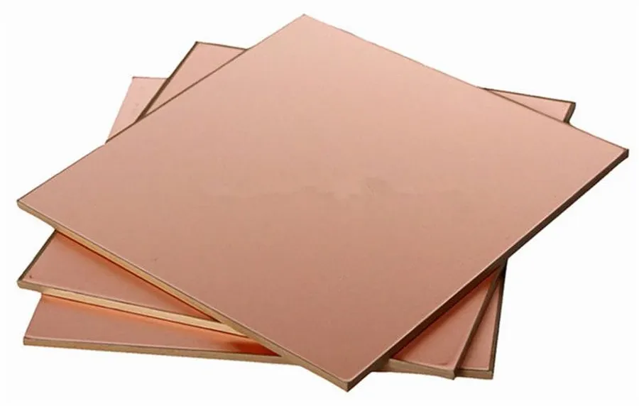 Close up of a Rogers PCB laminate material