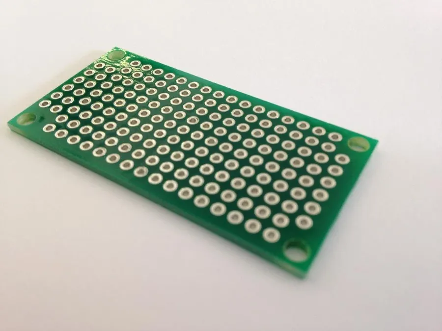 A blank PCB ready for etching and assembly.