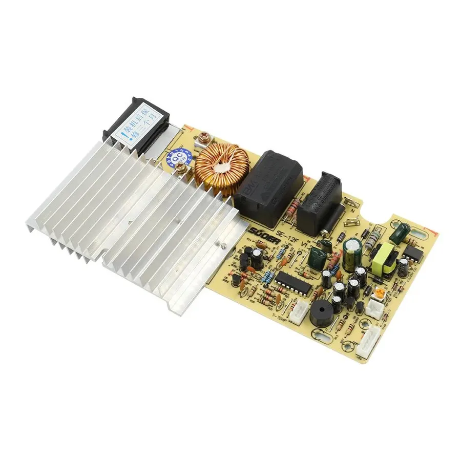 A futuristic concept of an advanced induction circuit board.