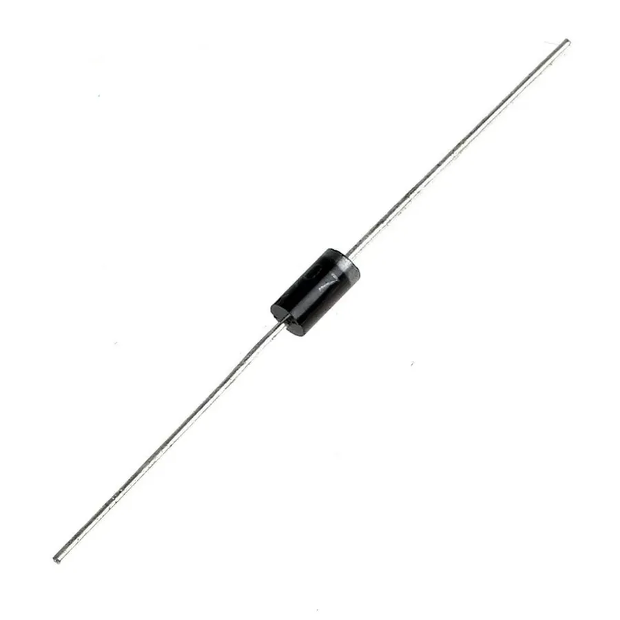 A large quantity of diodes in bulk packaging.