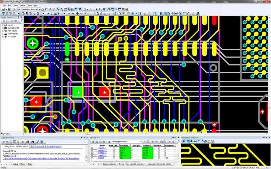 A collage of different PCB design software interfaces side by side.