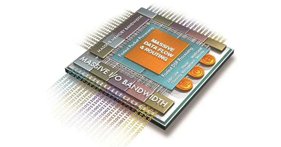 An image of an FPGA chip.