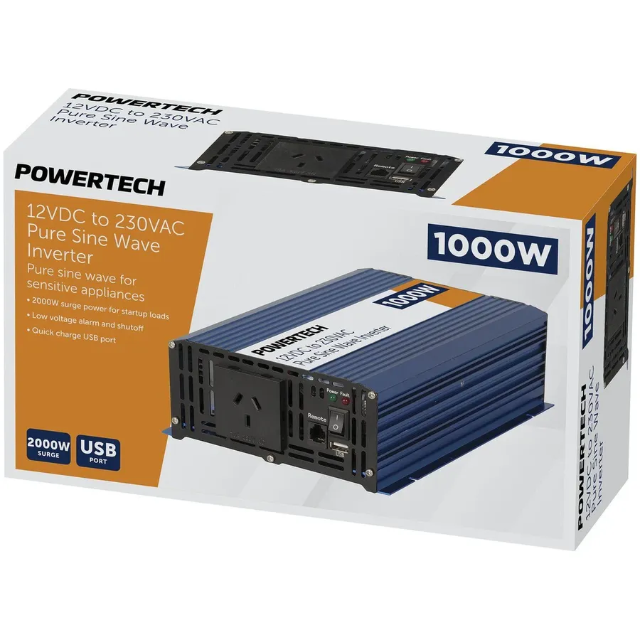 Several Jaycar brand inverters are displayed.