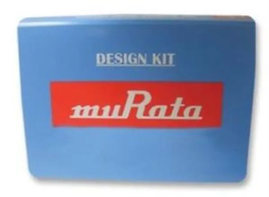 Murata capacitor design kit with various capacitors and components.