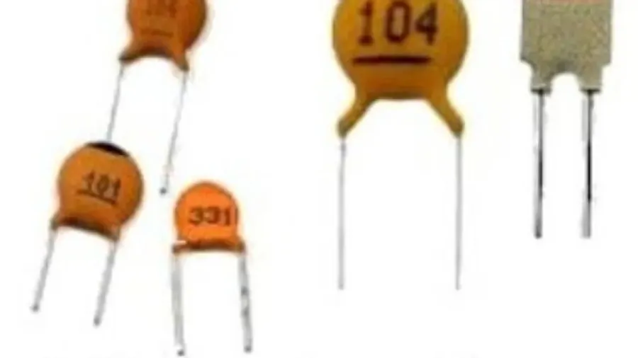 Close up of the markings on a capacitor.