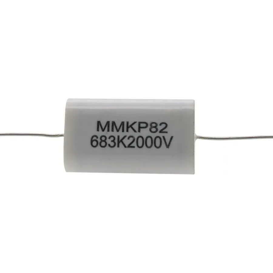 A variety of 4uF capacitors with different shapes and sizes.