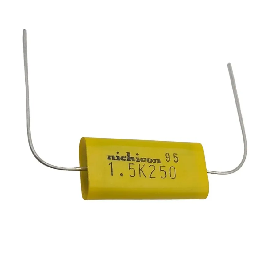A selection of film 1.5 uF capacitors.