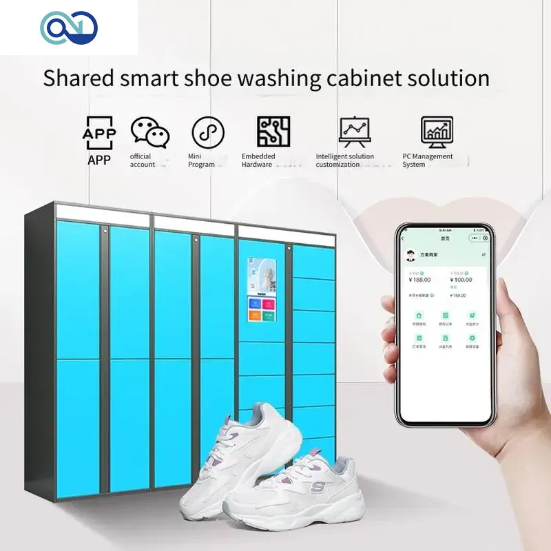 Shared Smart Shoe Washing Cabinet Solution