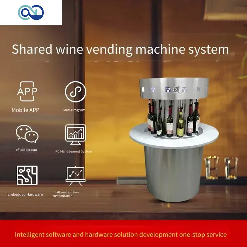 Shared Red Wine Dispensing Vending Machine Software Solution